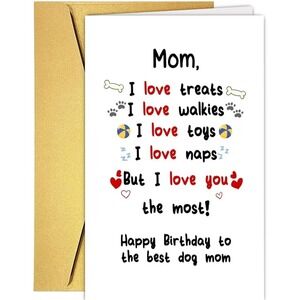 Lot of 10 Funny Dog Mom Birthday Greeting Cards w/ Envelopes Pet Lover Cards